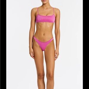 TRIANGL pink sparkly bikini